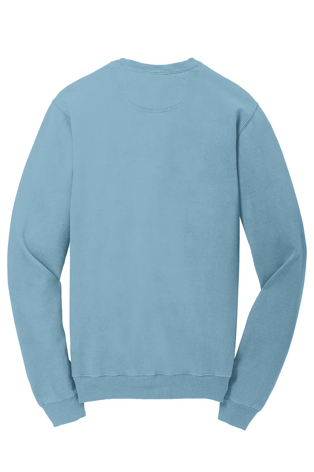 Port & Company Mens Beach Wash Fleece Crewneck Sweatshirt - Mist Blue