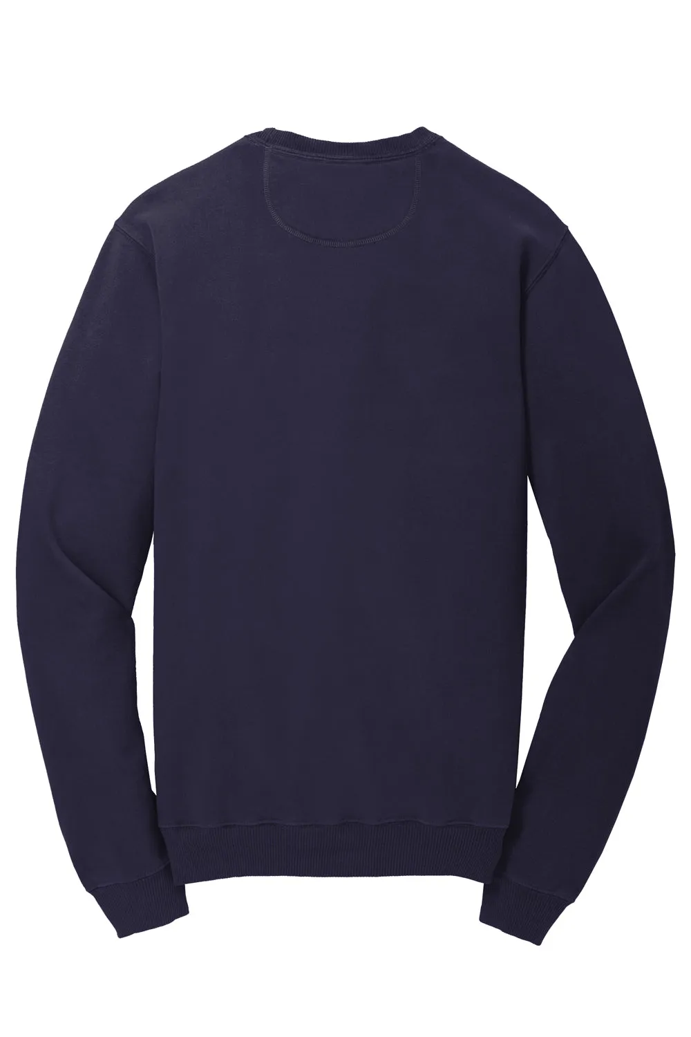 Port & Company Mens Beach Wash Fleece Crewneck Sweatshirt - True Navy Blue