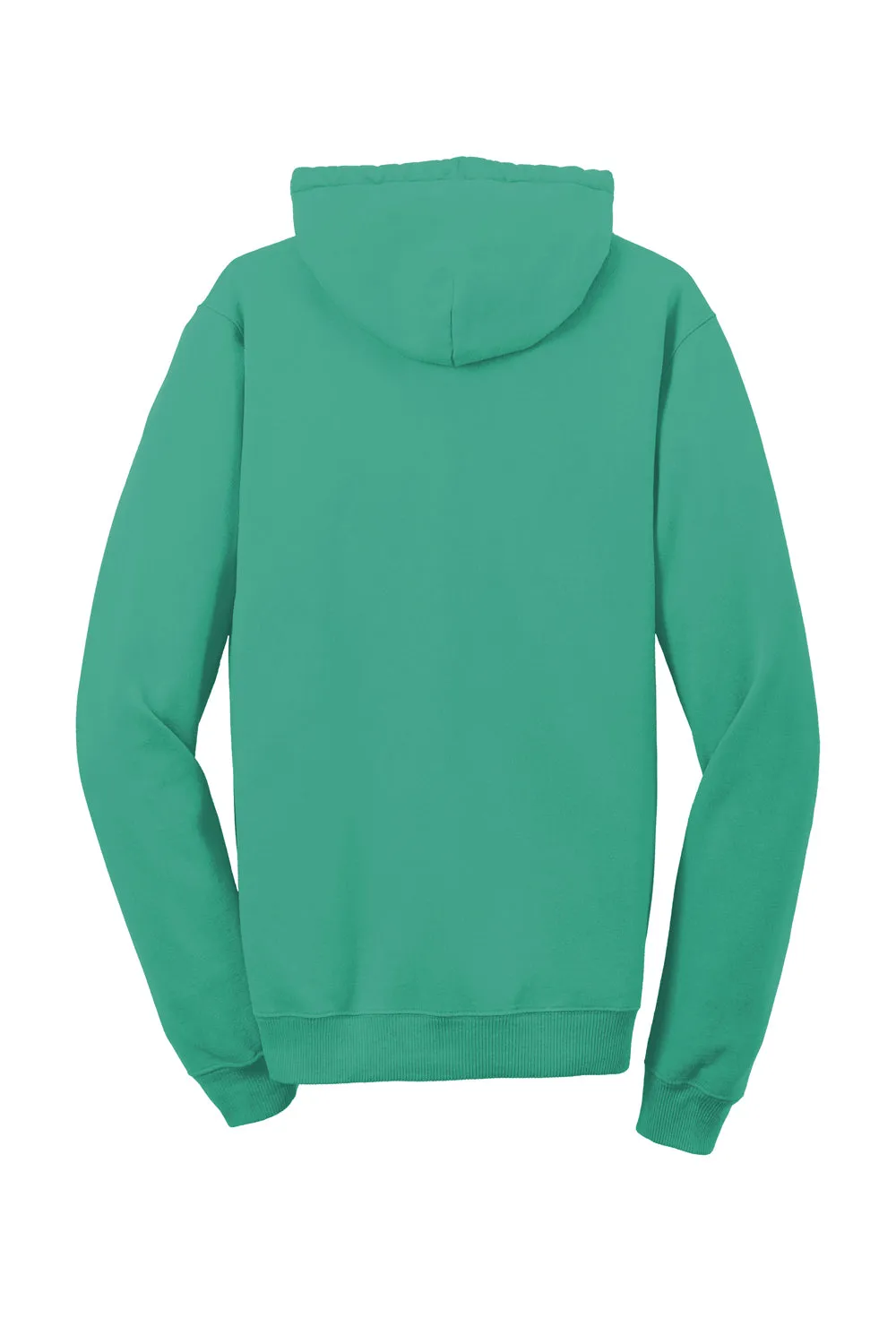 Port & Company Mens Beach Wash Fleece Hooded Sweatshirt Hoodie w/ Pouch Pocket - Peacock Green