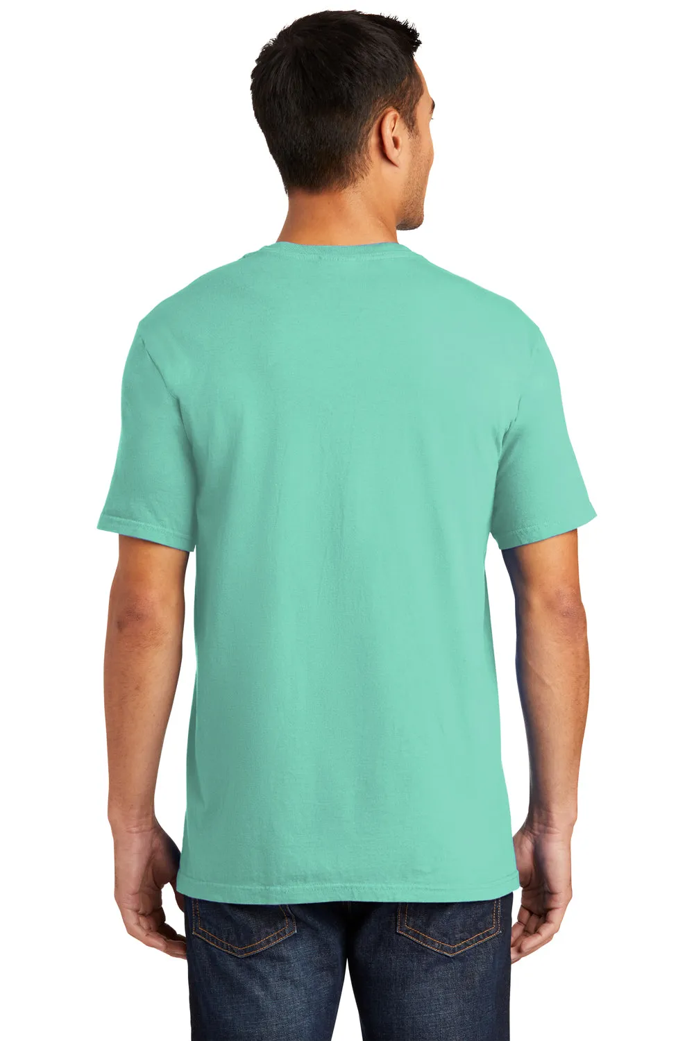 Port & Company Mens Beach Wash Short Sleeve Crewneck T-Shirt - Cool Mint Green