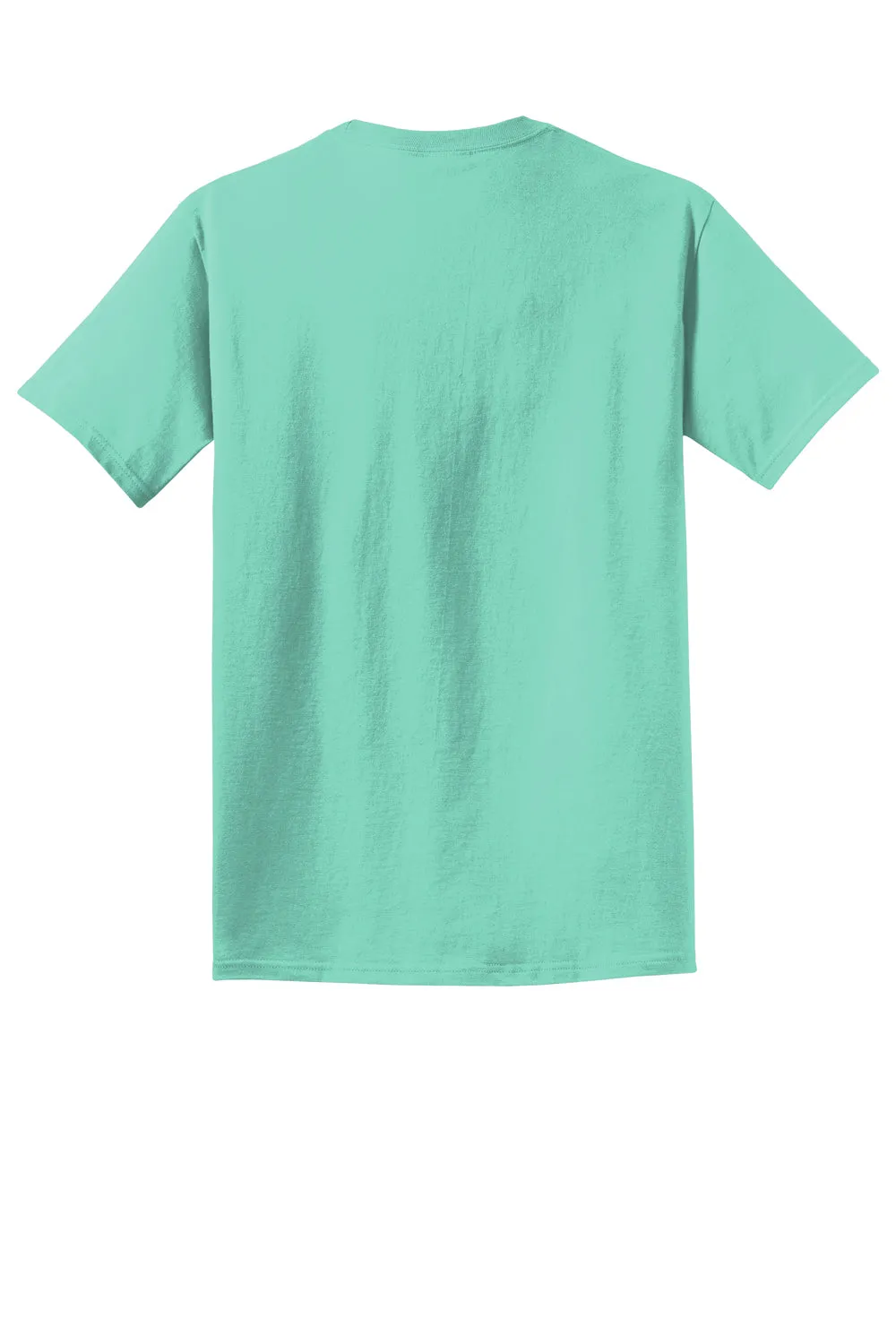 Port & Company Mens Beach Wash Short Sleeve Crewneck T-Shirt - Cool Mint Green