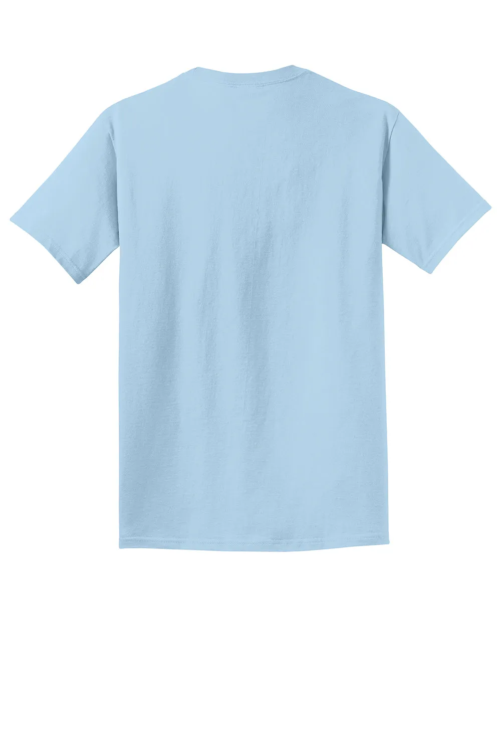 Port & Company Mens Beach Wash Short Sleeve Crewneck T-Shirt - Glacier Blue