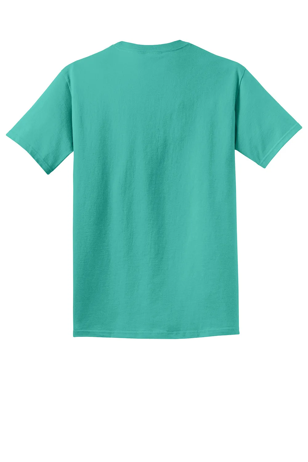 Port & Company Mens Beach Wash Short Sleeve Crewneck T-Shirt - Peacock Green