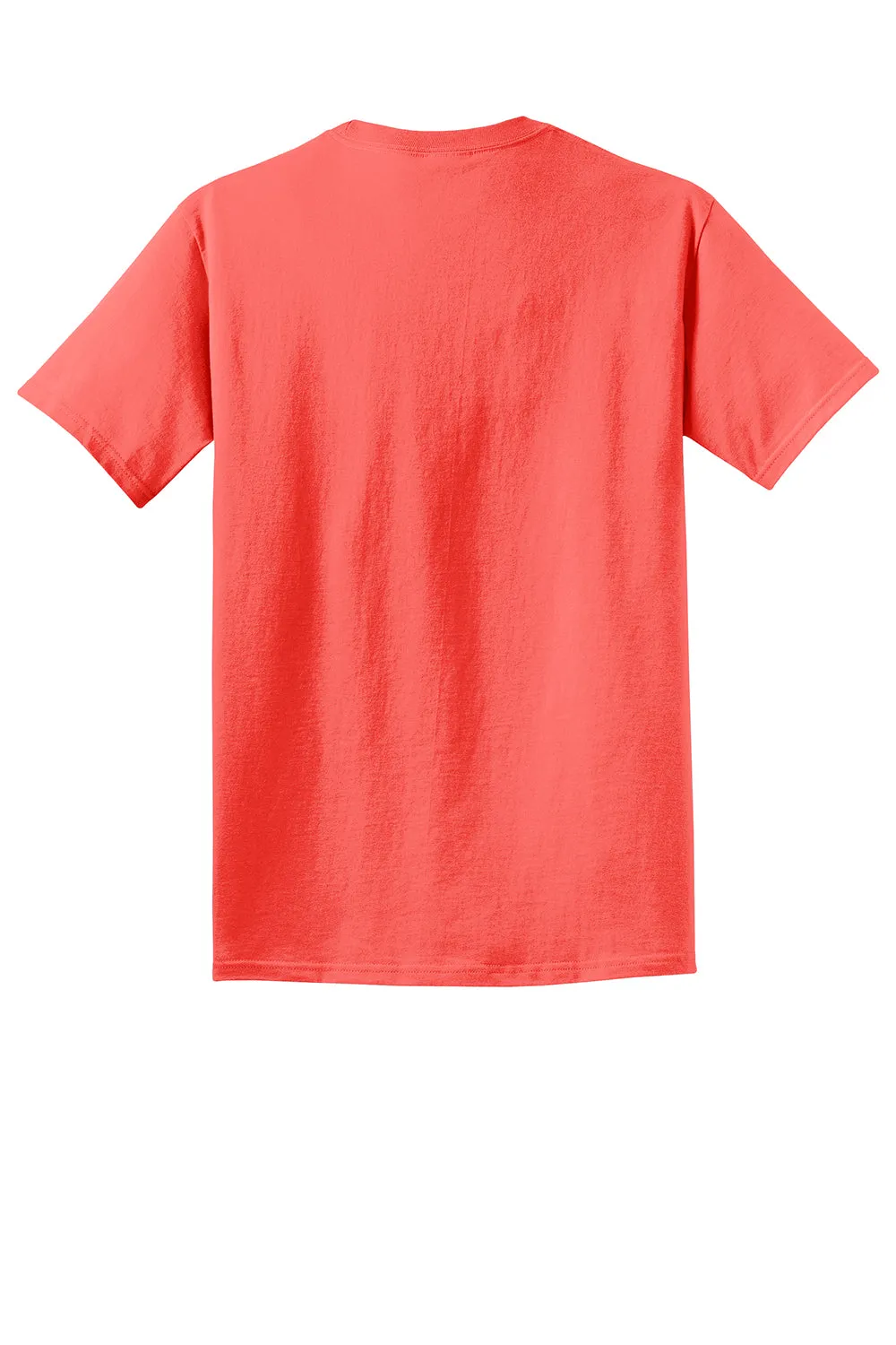 Port & Company Mens Beach Wash Short Sleeve Crewneck T-Shirt - Poppy Red