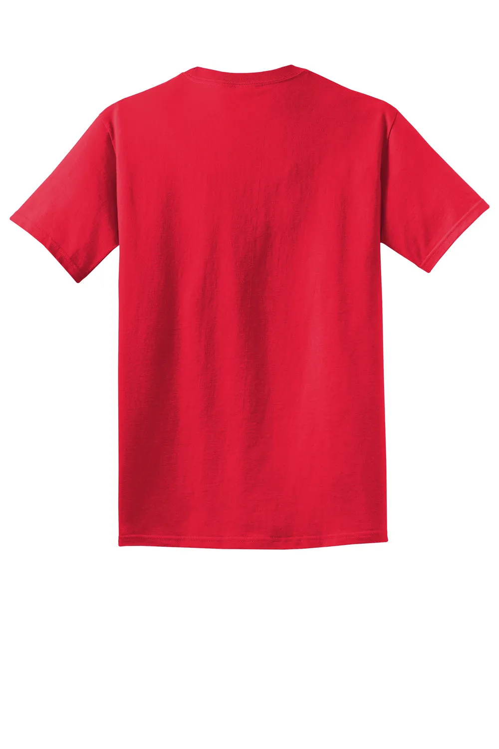 Port & Company Mens Beach Wash Short Sleeve Crewneck T-Shirt - Red