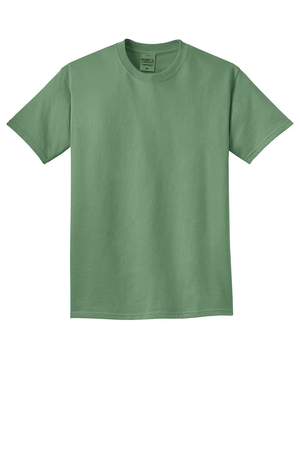Port & Company Mens Beach Wash Short Sleeve Crewneck T-Shirt - Safari Green