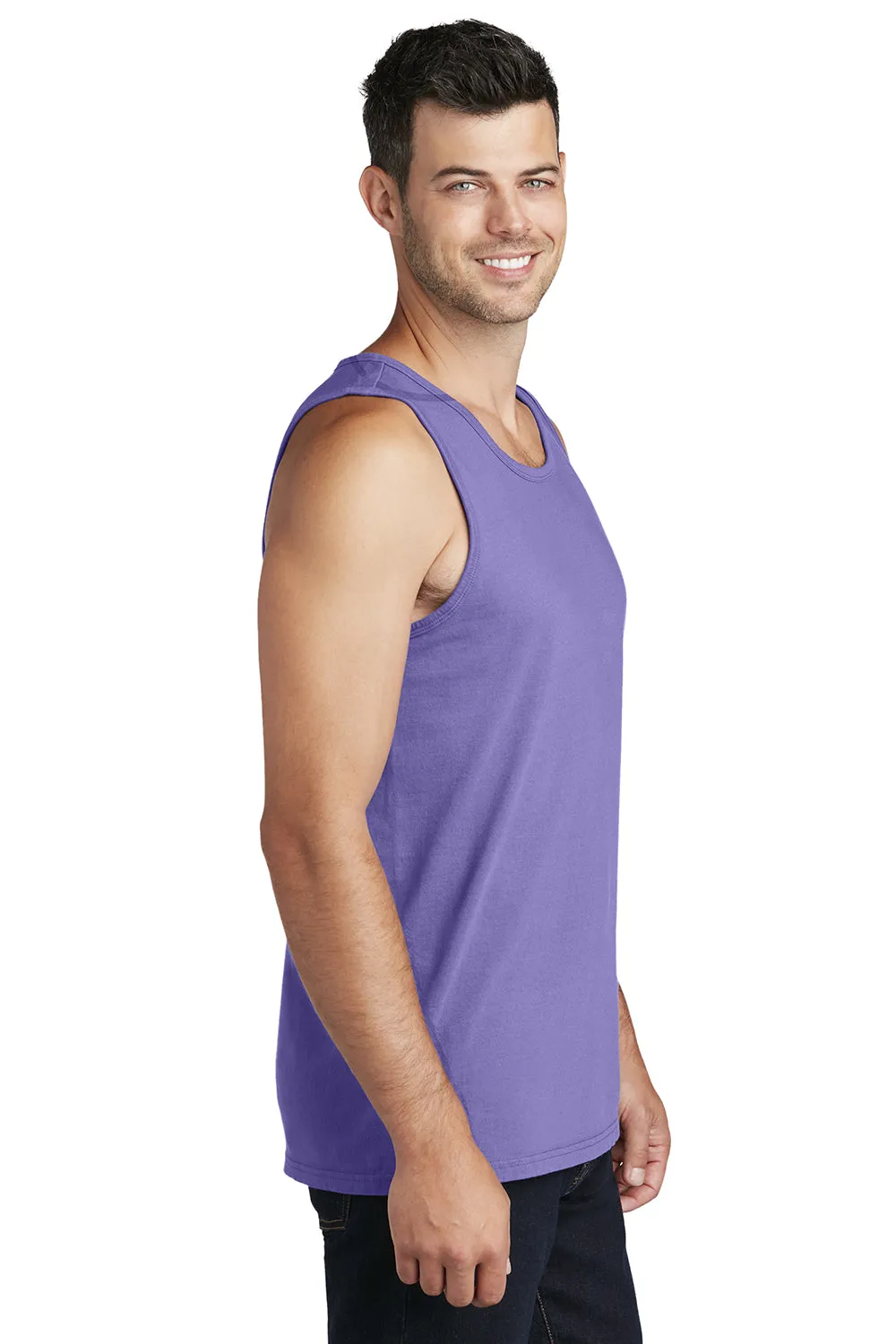 Port & Company Mens Beach Wash Tank Top - Amethyst Purple