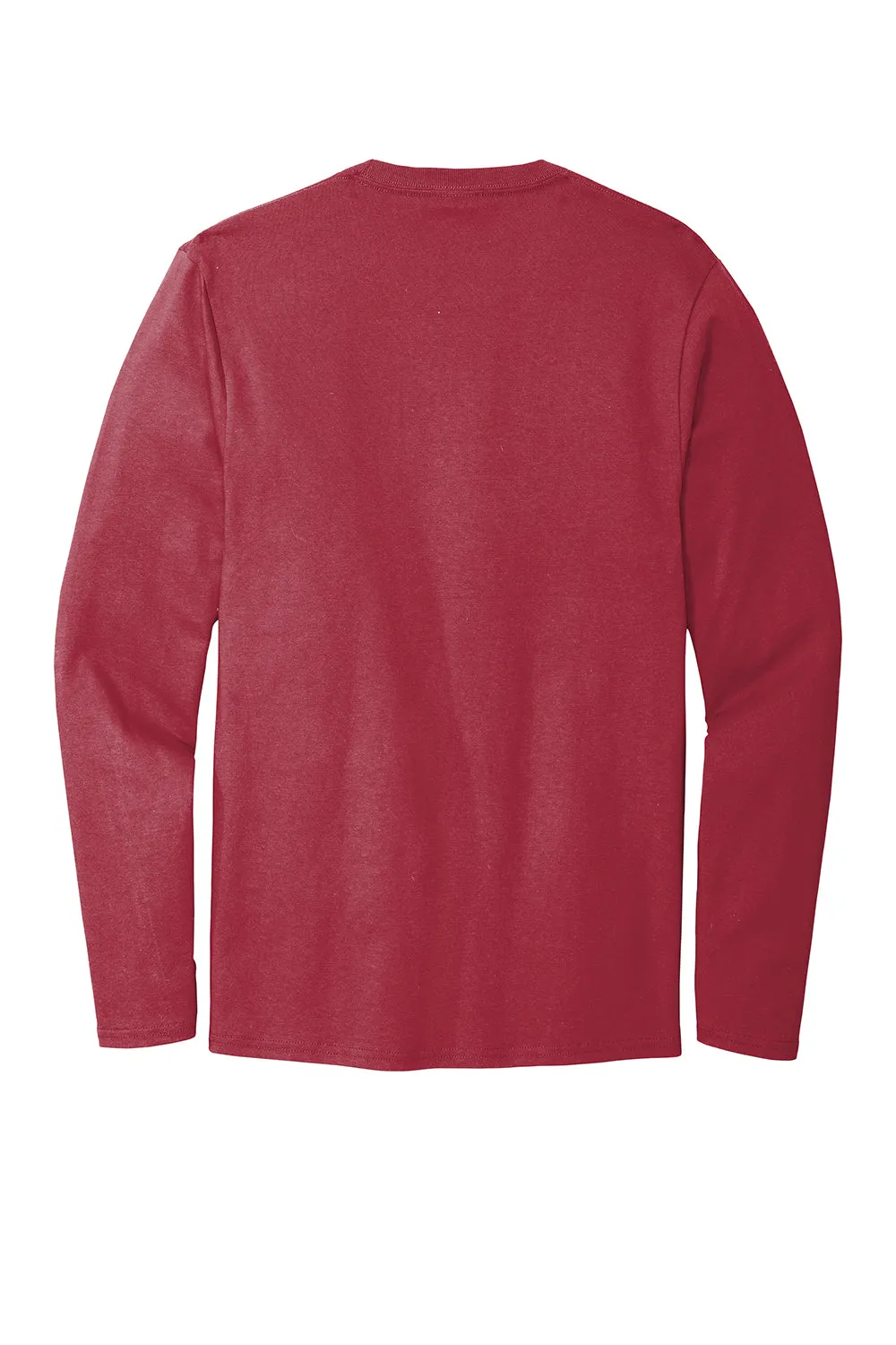 Port & Company Mens Bouncer Long Sleeve Crewneck T-Shirt - Rich Red