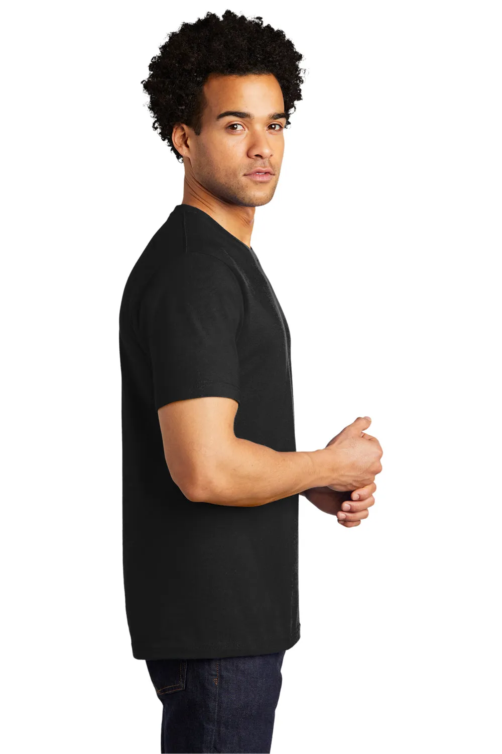 Port & Company Mens Bouncer Short Sleeve Crewneck T-Shirt - Deep Black