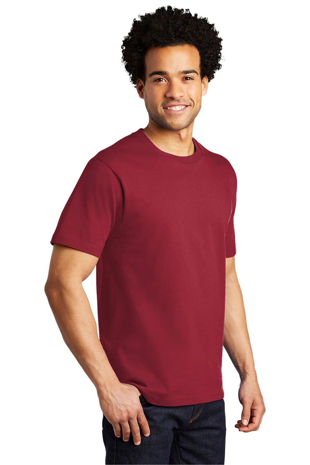 Port & Company Mens Bouncer Short Sleeve Crewneck T-Shirt - Rich Red