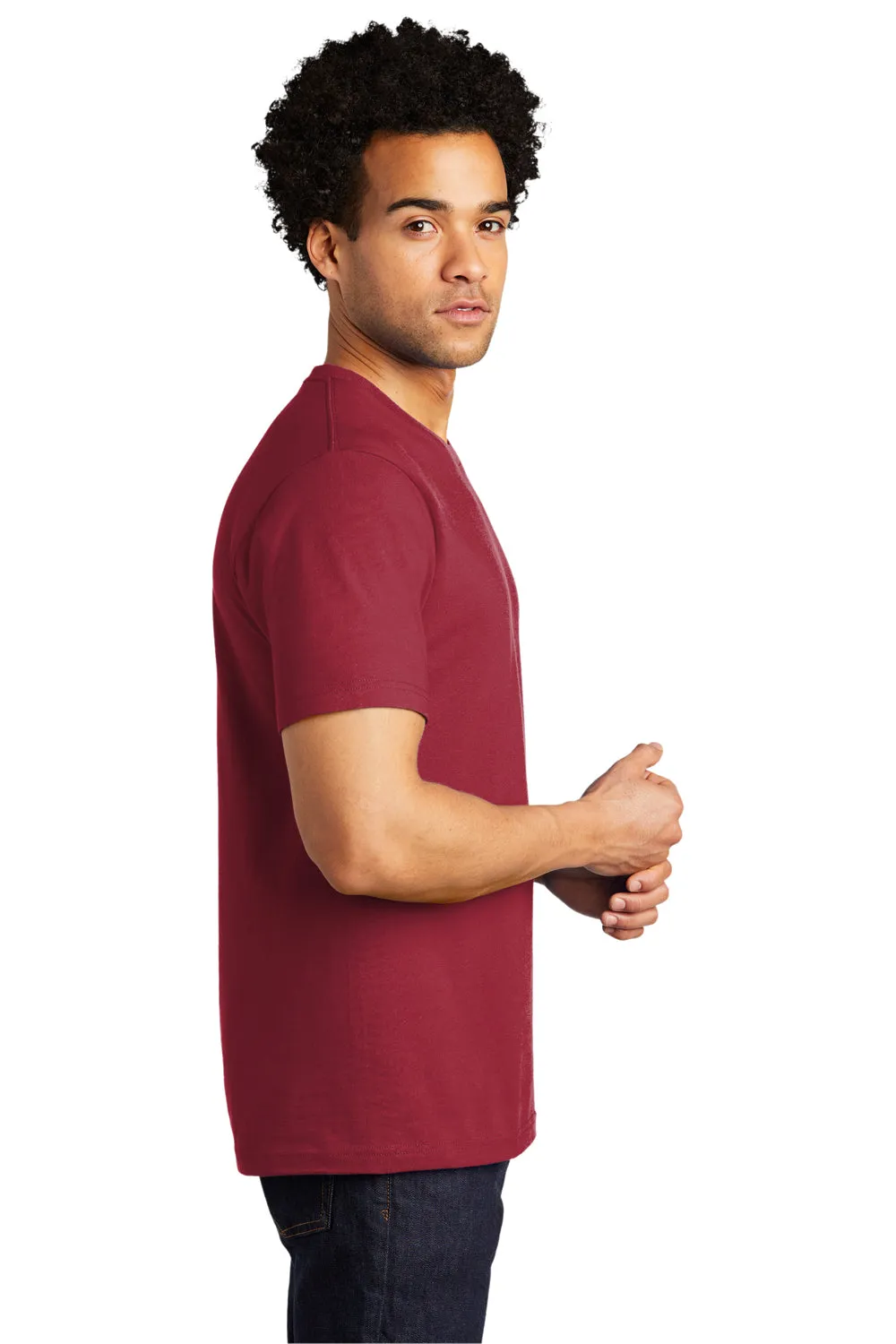 Port & Company Mens Bouncer Short Sleeve Crewneck T-Shirt - Rich Red