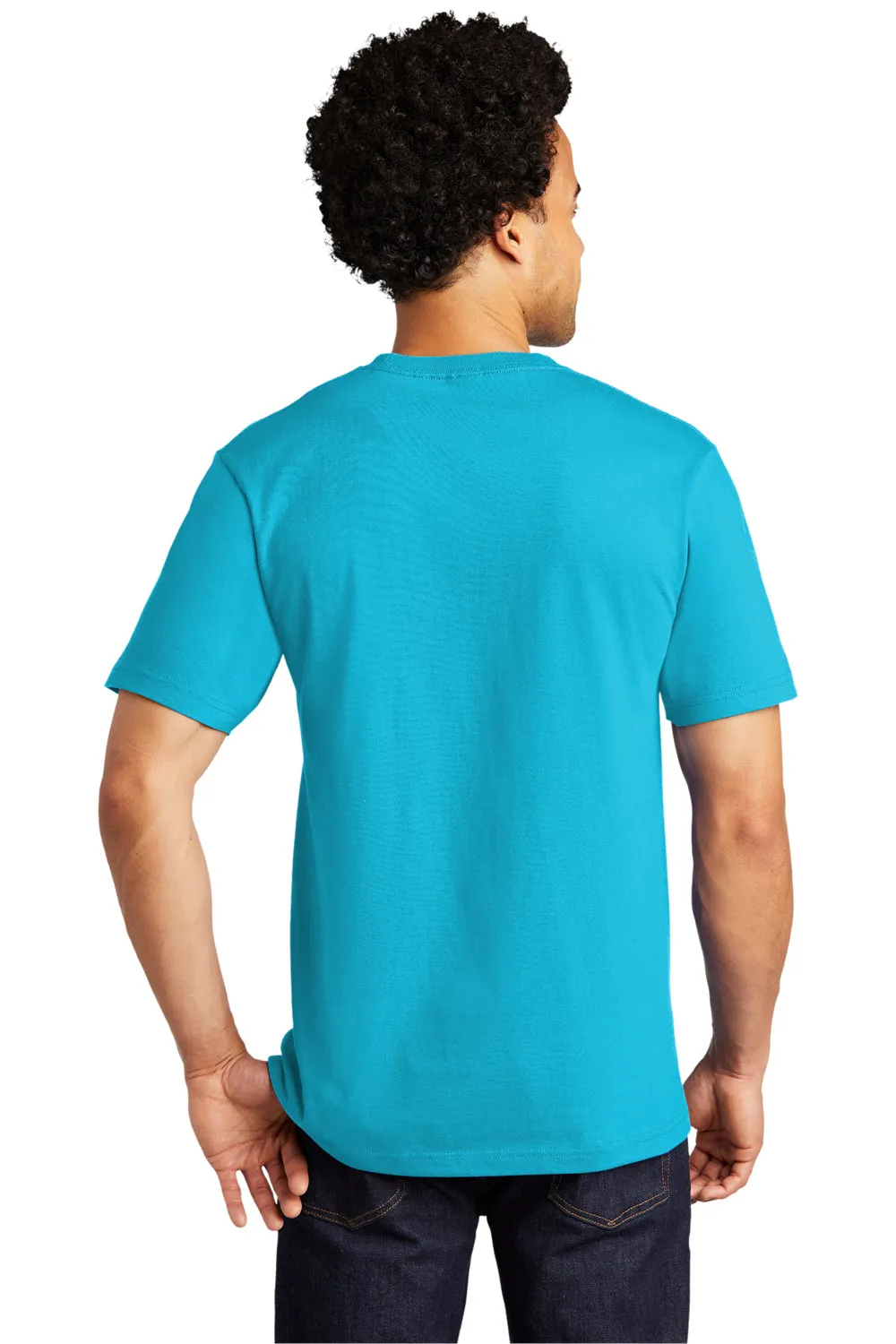 Port & Company Mens Bouncer Short Sleeve Crewneck T-Shirt - Tidal Wave Blue