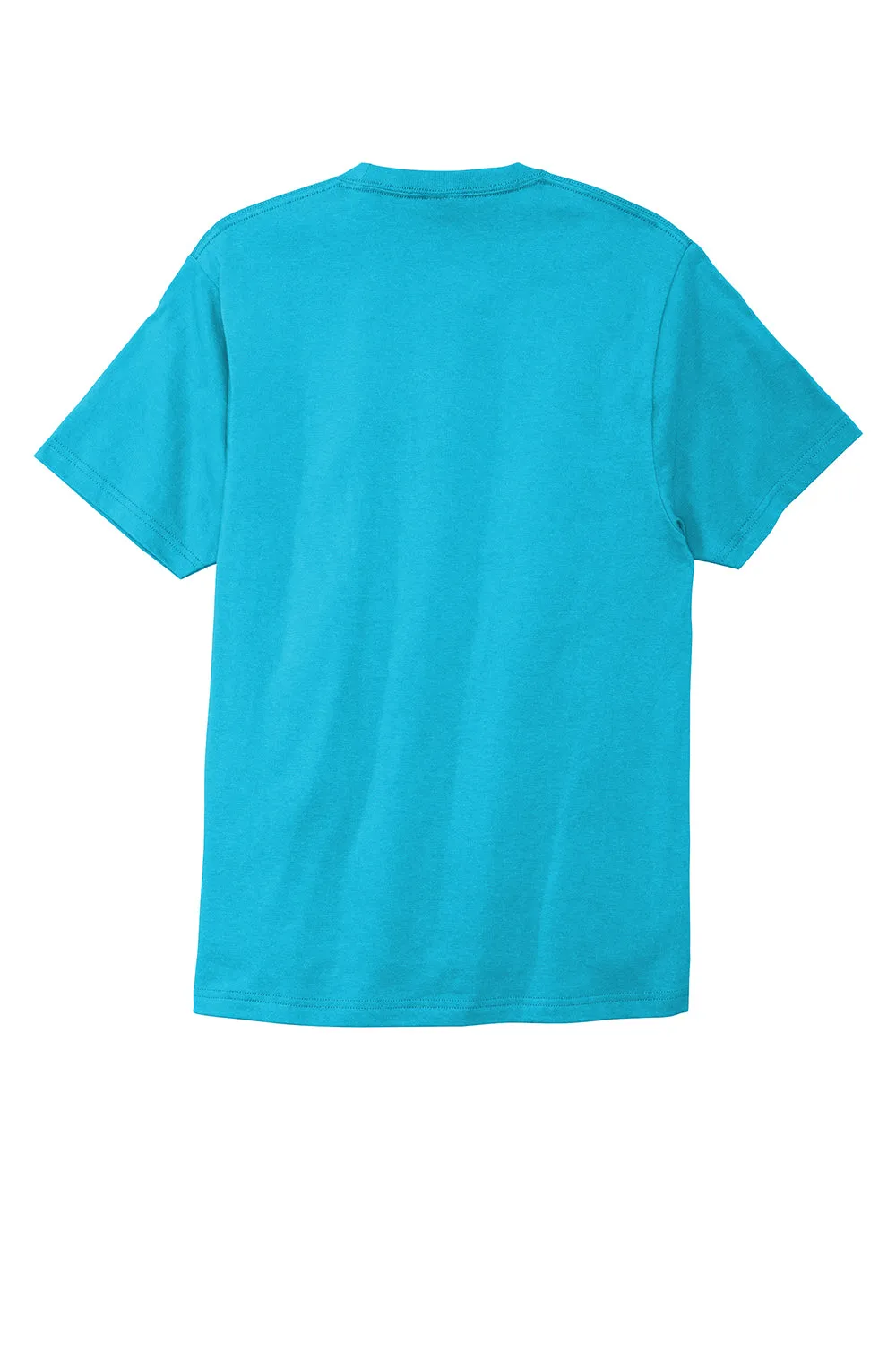 Port & Company Mens Bouncer Short Sleeve Crewneck T-Shirt - Tidal Wave Blue