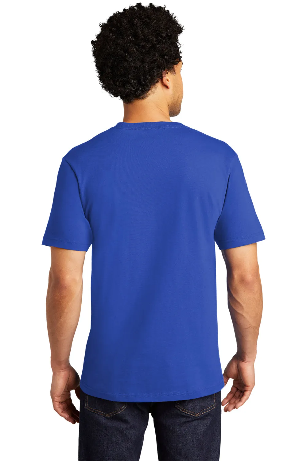 Port & Company Mens Bouncer Short Sleeve Crewneck T-Shirt w/ Pocket - True Royal Blue