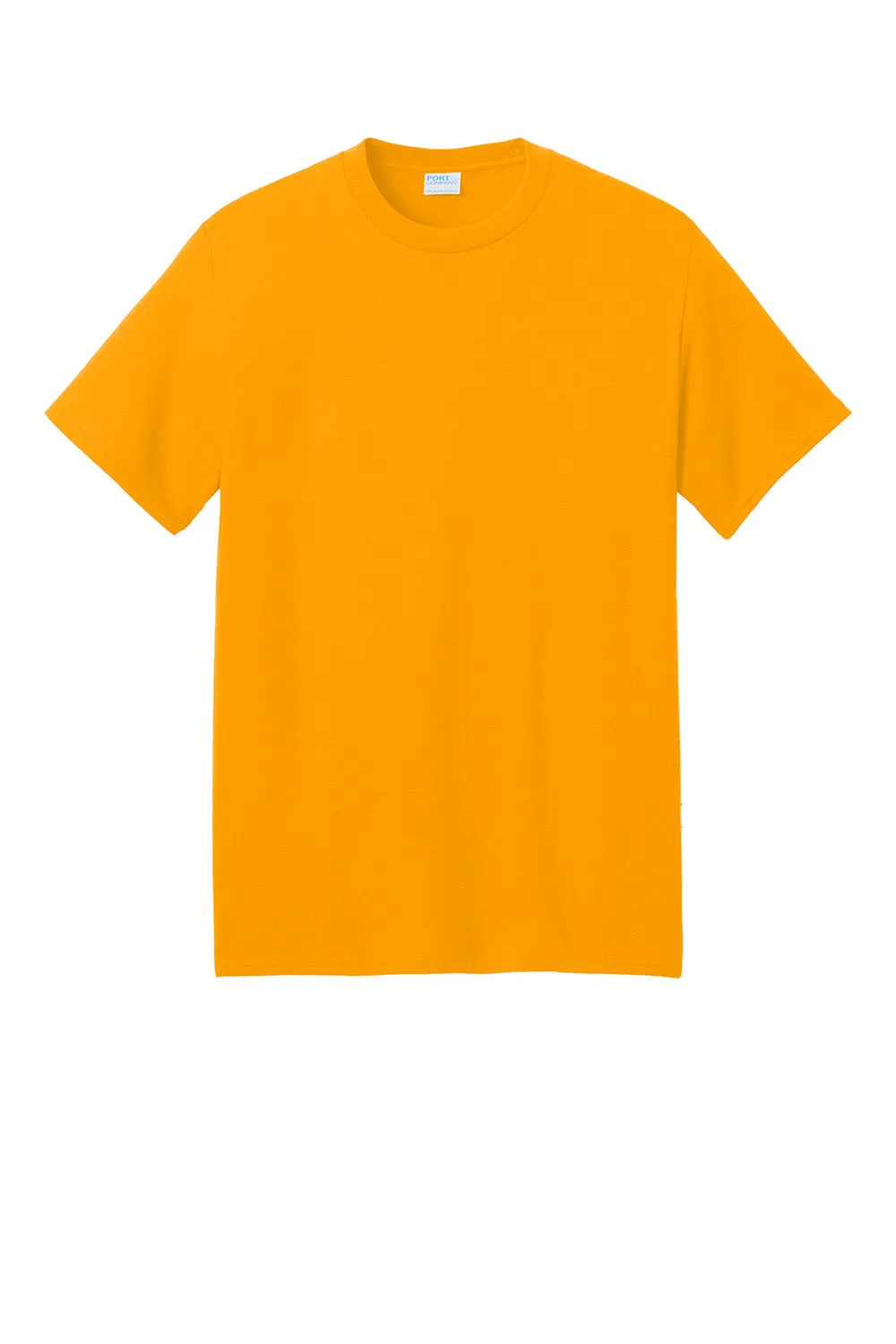 Port & Company Mens Core Blend Recycled Short Sleeve Crewneck T-Shirt - Gold
