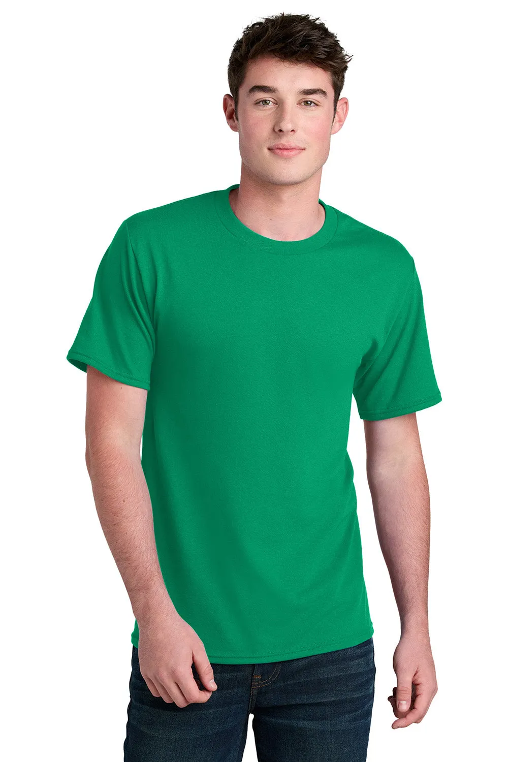 Port & Company Mens Core Blend Recycled Short Sleeve Crewneck T-Shirt - Kelly Green