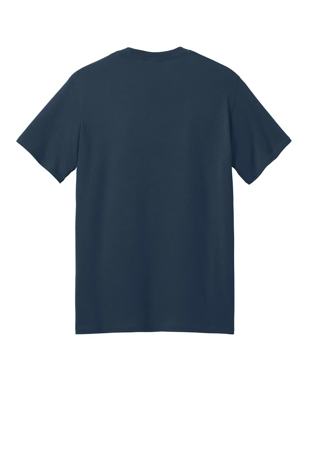 Port & Company Mens Core Blend Recycled Short Sleeve Crewneck T-Shirt - Navy Blue