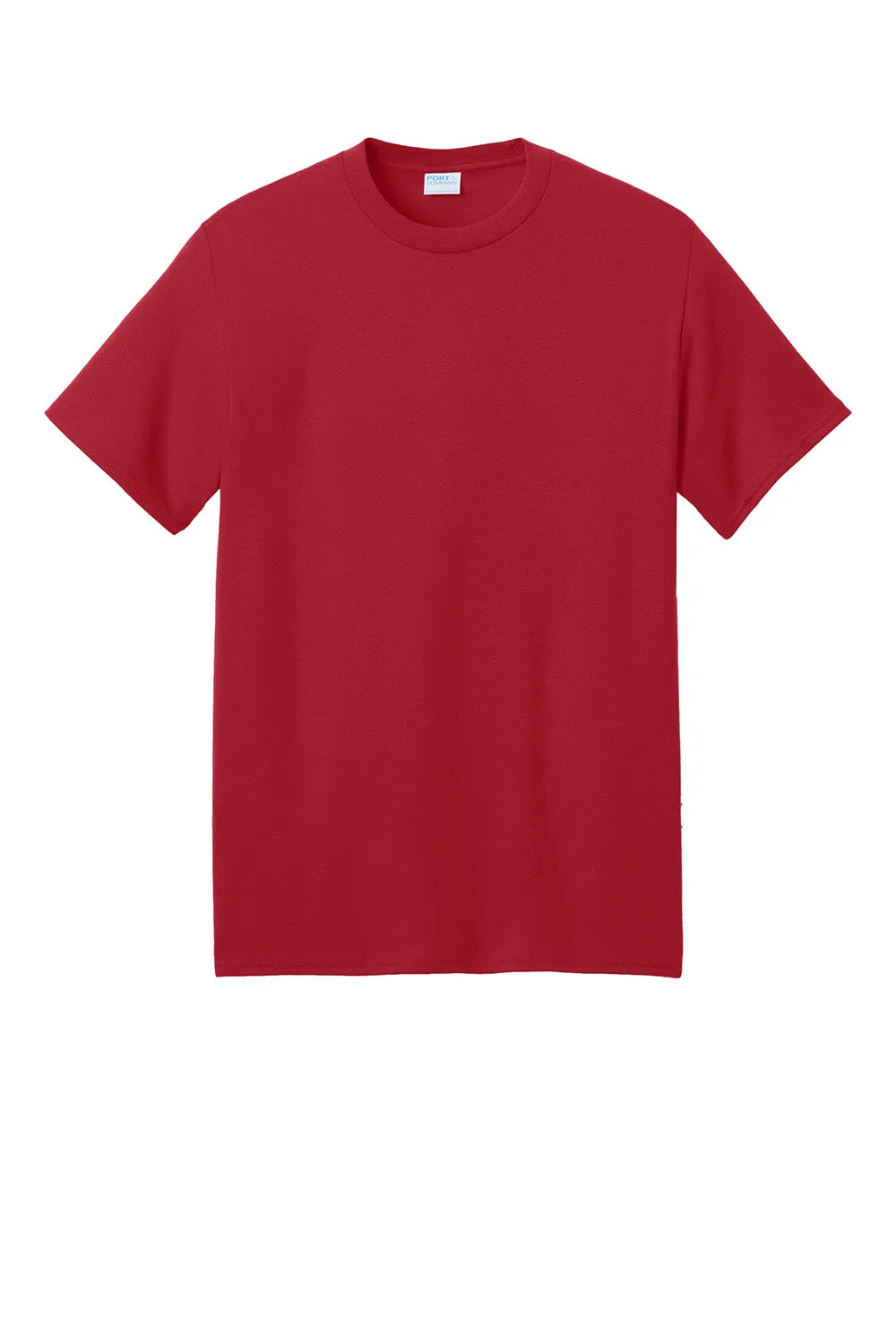 Port & Company Mens Core Blend Recycled Short Sleeve Crewneck T-Shirt - Red