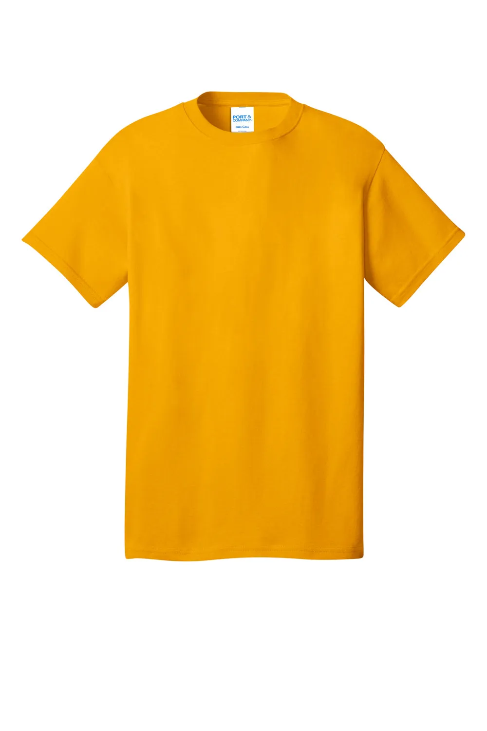 Port & Company Mens Core Cotton DTG Short Sleeve Crewneck T-Shirt - Gold