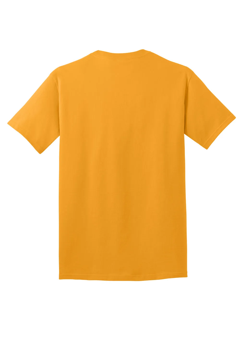 Port & Company Mens Core Cotton DTG Short Sleeve Crewneck T-Shirt - Gold