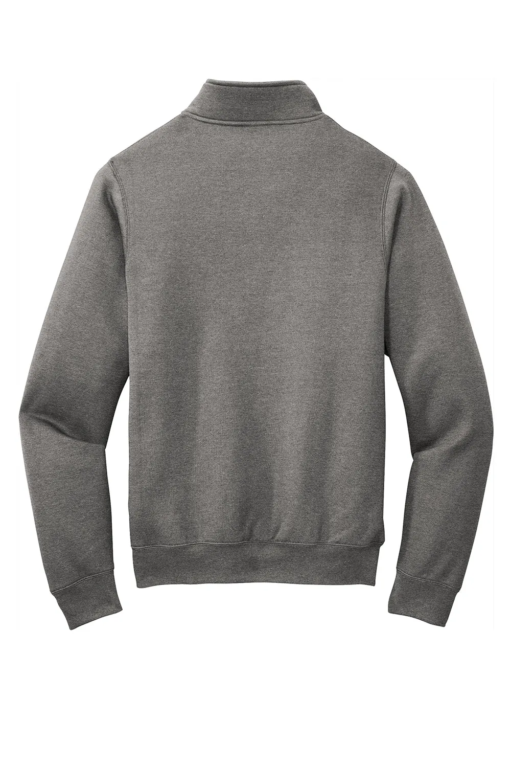 Port & Company Mens Core Fleece 1/4 Zip Sweatshirt - Heather Graphite Grey