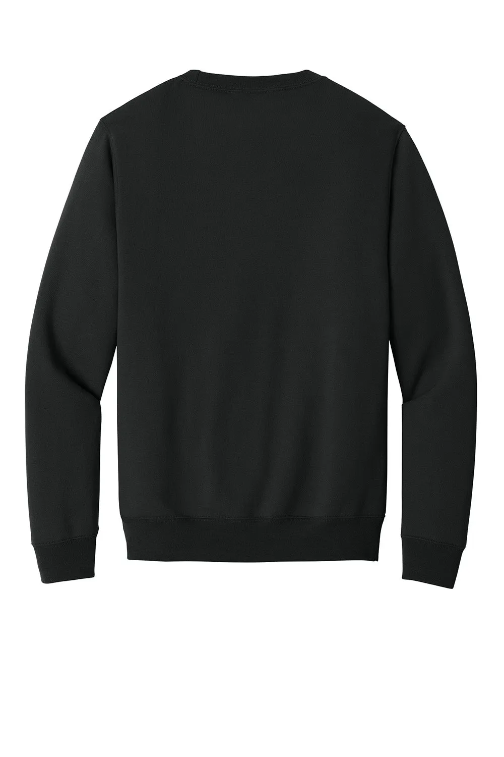 Port & Company Mens Core Fleece Crewneck Sweatshirt w/ Pouch Pocket - Jet Black