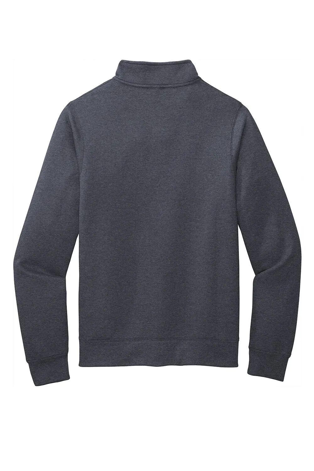 Port & Company Mens Core Fleece Full Zip Sweatshirt w/ Pockets - Heather Navy Blue