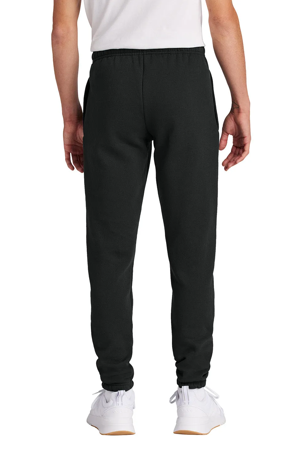 Port & Company Mens Core Fleece Sweatpants w/ Pockets - Jet Black
