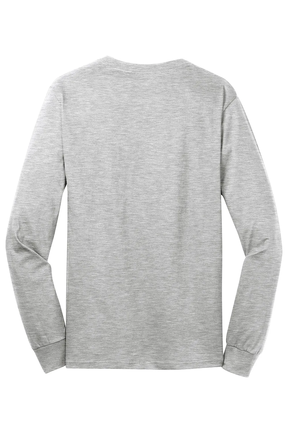 Port & Company Mens Core Long Sleeve Crewneck T-Shirt - Ash Grey