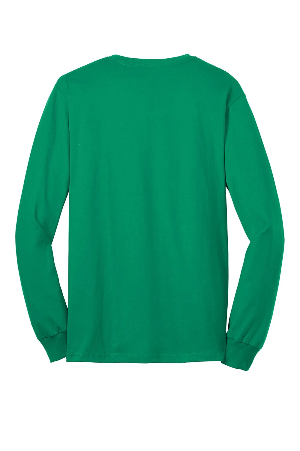 Port & Company Mens Core Long Sleeve Crewneck T-Shirt - Kelly Green