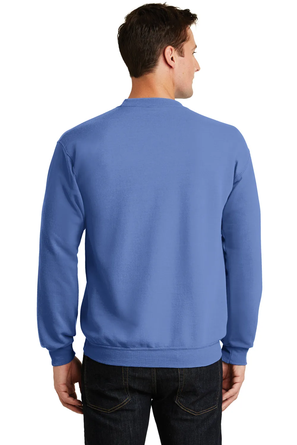 Port & Company Mens Core Pill Resistant Fleece Crewneck Sweatshirt - Carolina Blue
