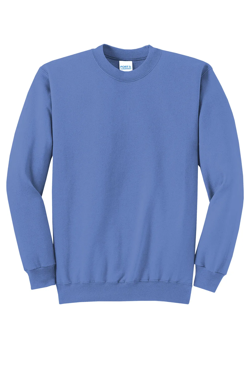 Port & Company Mens Core Pill Resistant Fleece Crewneck Sweatshirt - Carolina Blue