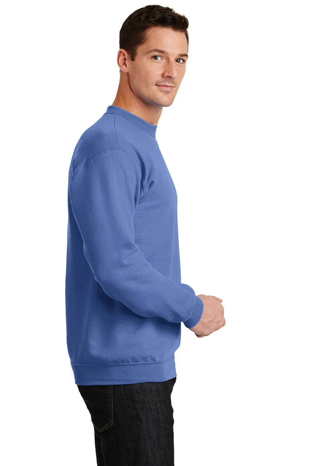 Port & Company Mens Core Pill Resistant Fleece Crewneck Sweatshirt - Carolina Blue
