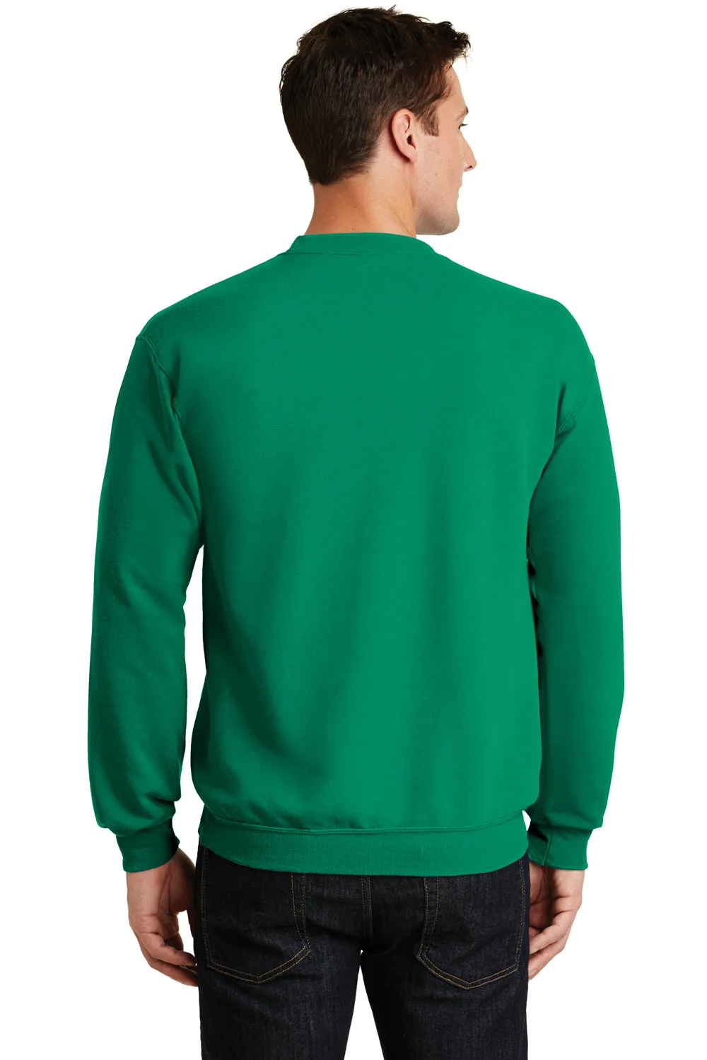 Port & Company Mens Core Pill Resistant Fleece Crewneck Sweatshirt - Kelly Green