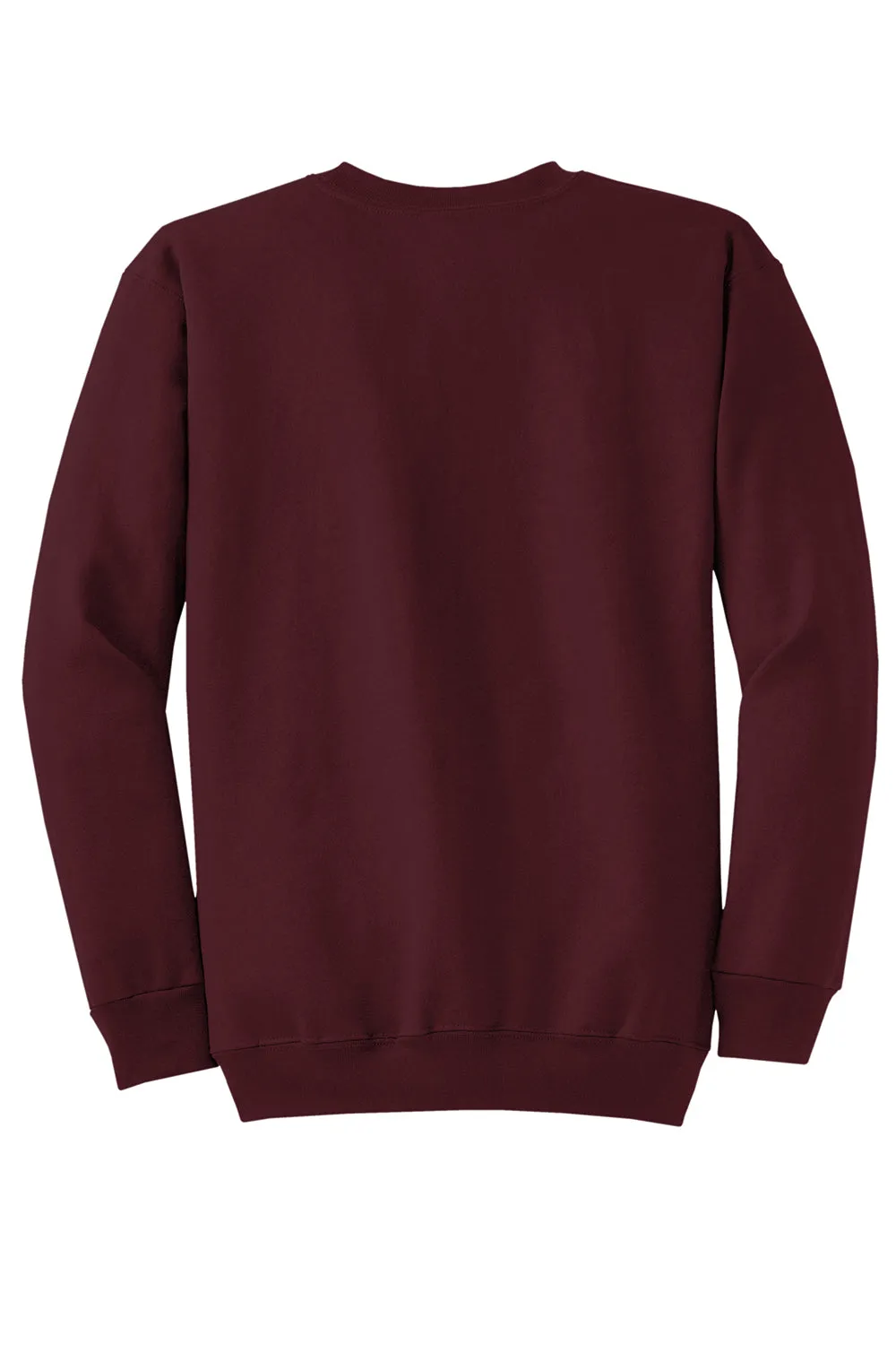 Port & Company Mens Core Pill Resistant Fleece Crewneck Sweatshirt - Maroon