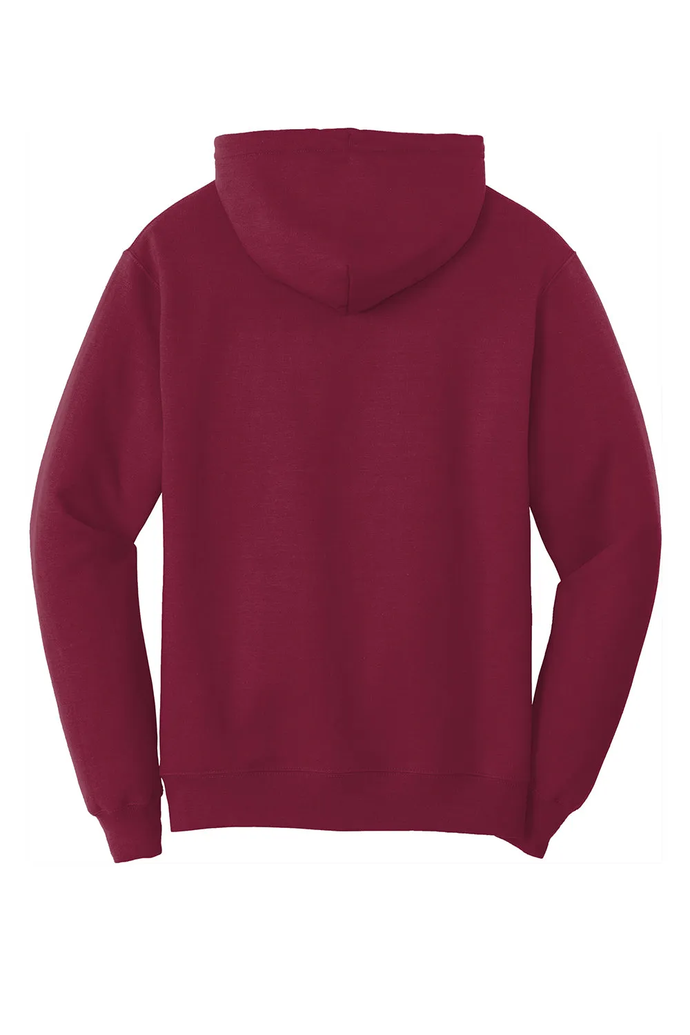 Port & Company Mens Core Pill Resistant Fleece Hooded Sweatshirt Hoodie w/ Pouch Pocket - Cardinal Red