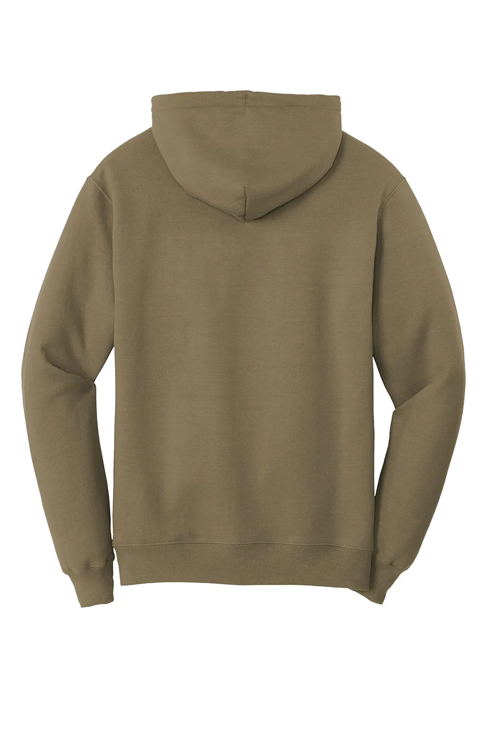Port & Company Mens Core Pill Resistant Fleece Hooded Sweatshirt Hoodie w/ Pouch Pocket - Coyote Brown