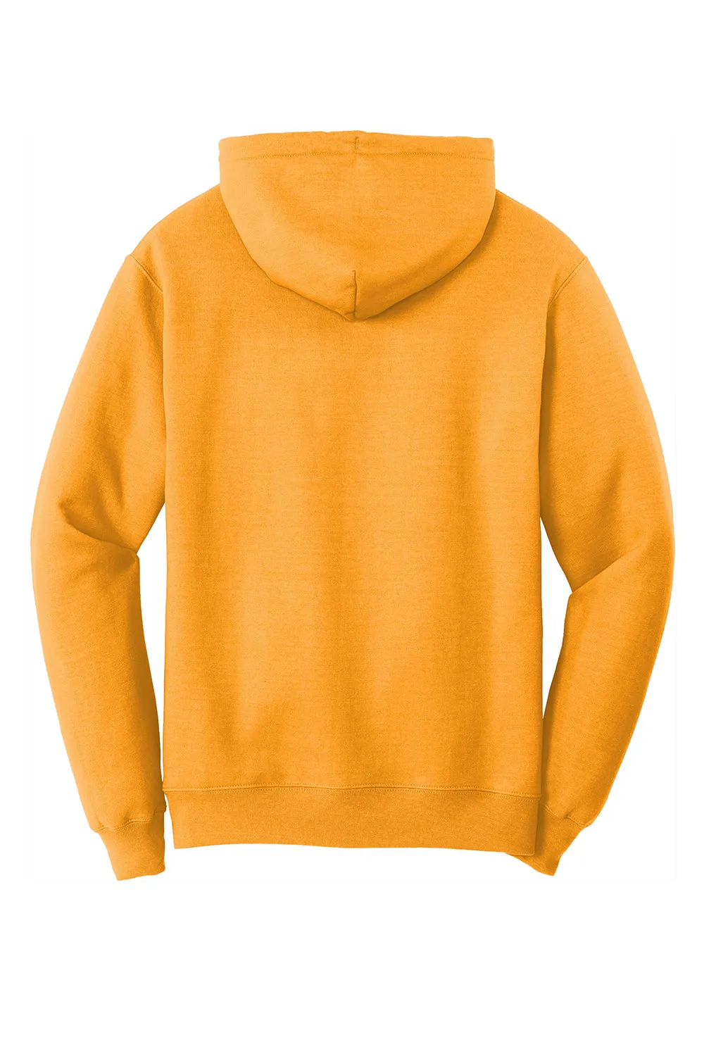 Port & Company Mens Core Pill Resistant Fleece Hooded Sweatshirt Hoodie w/ Pouch Pocket - Gold
