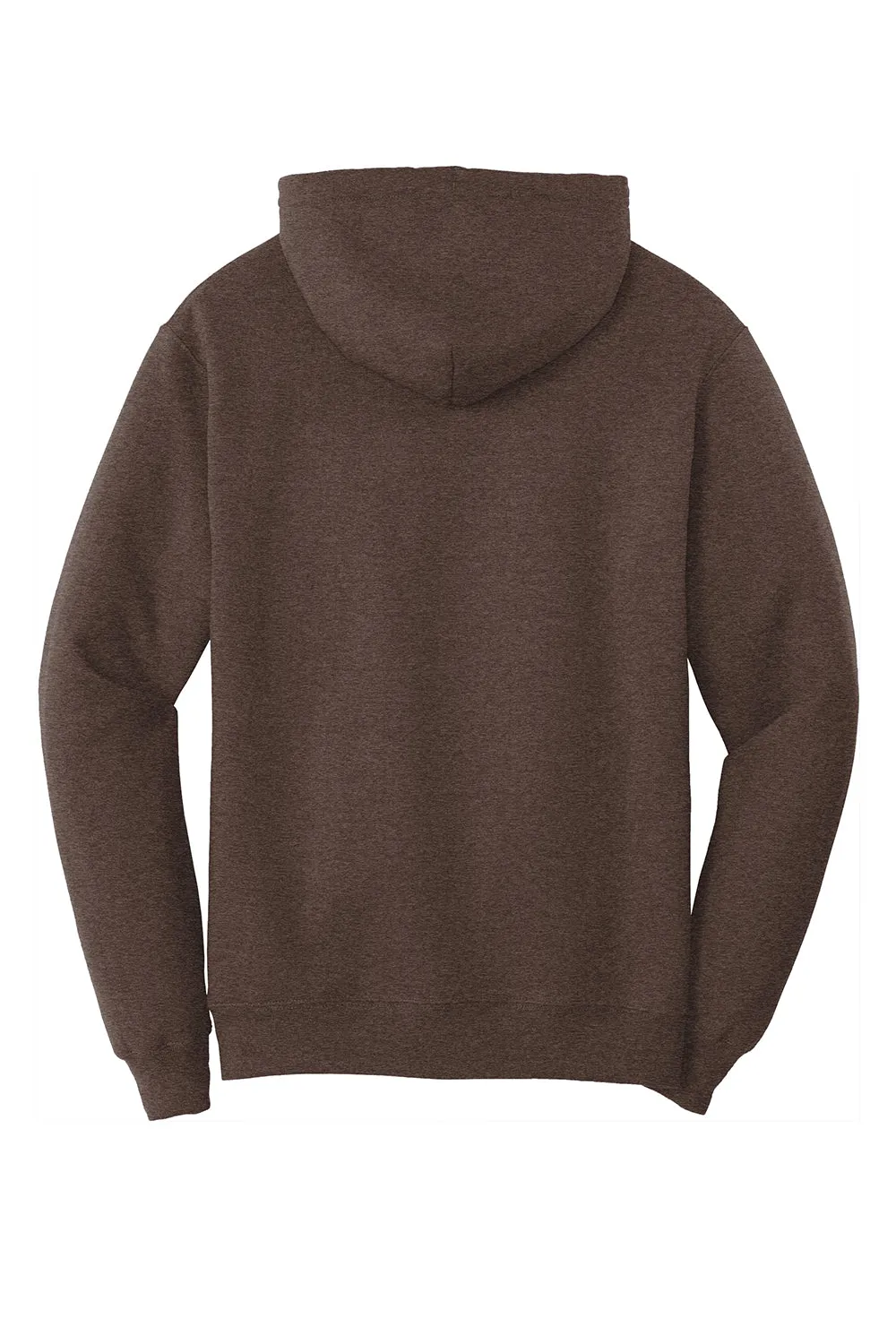 Port & Company Mens Core Pill Resistant Fleece Hooded Sweatshirt Hoodie w/ Pouch Pocket - Heather Dark Chocolate Brown