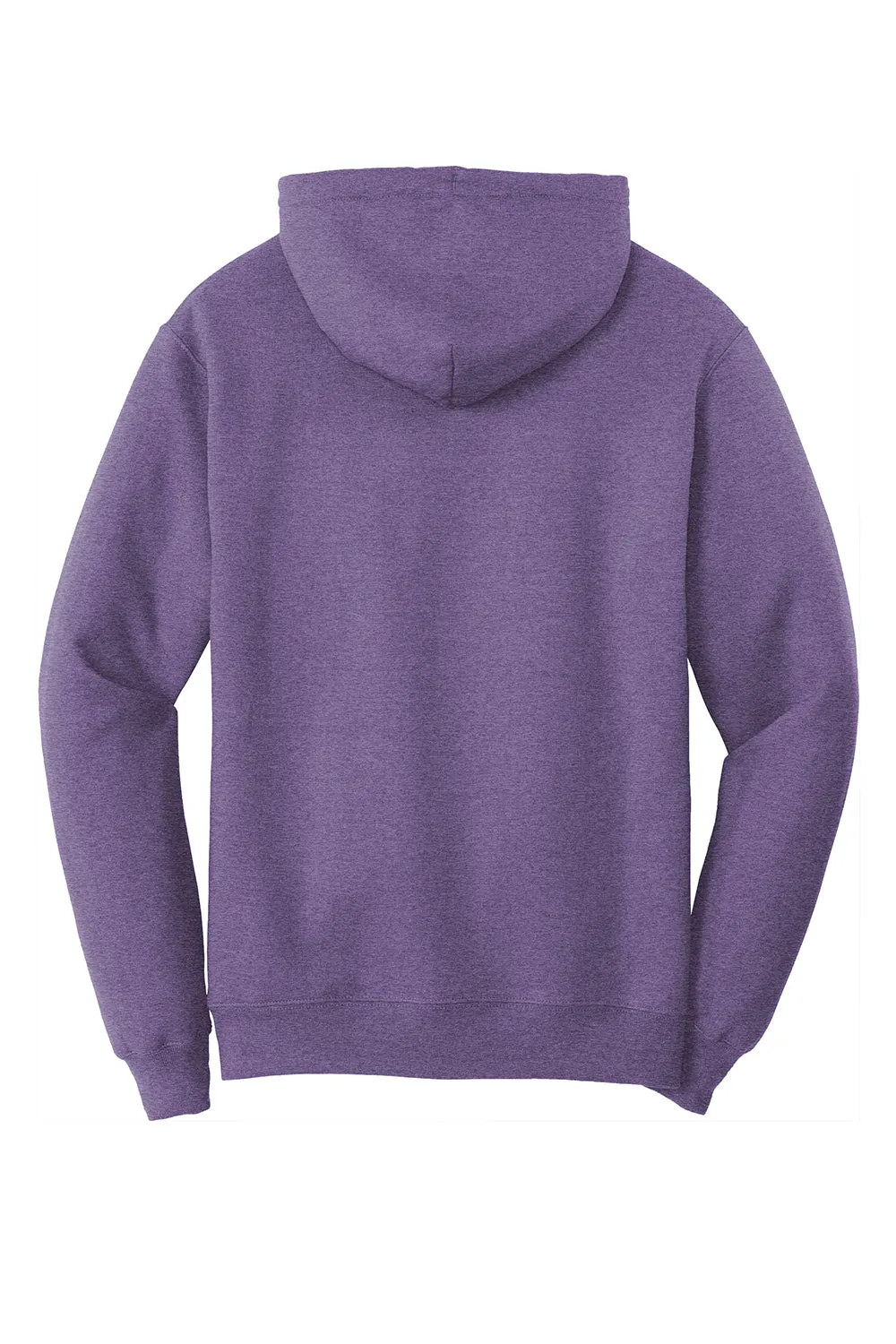 Port & Company Mens Core Pill Resistant Fleece Hooded Sweatshirt Hoodie w/ Pouch Pocket - Heather Purple