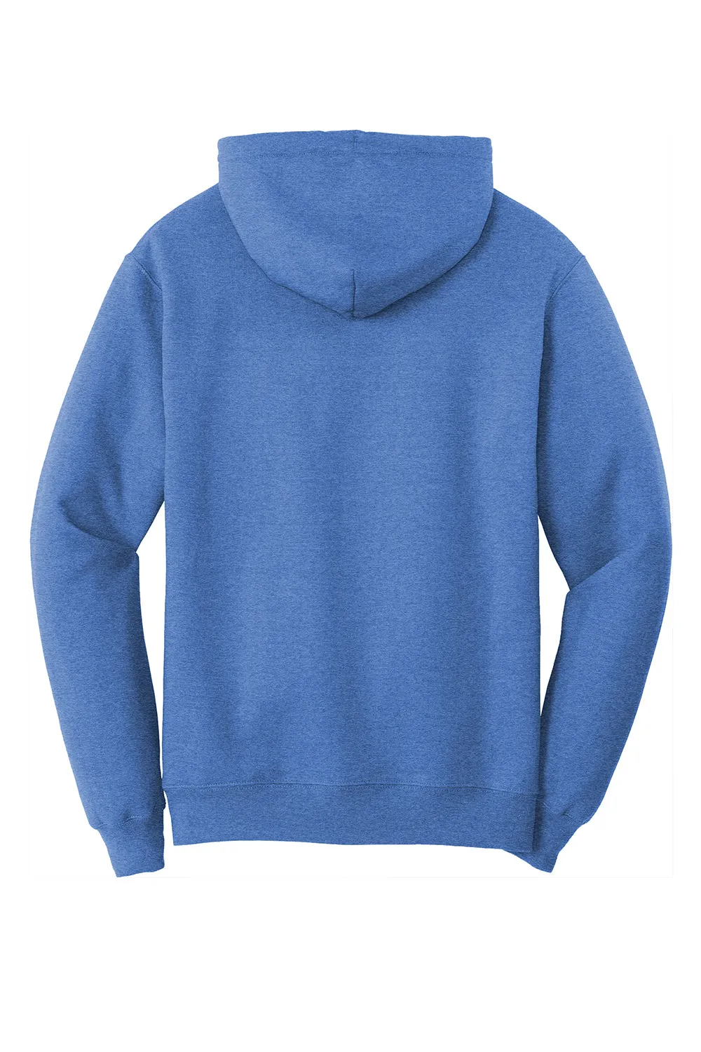 Port & Company Mens Core Pill Resistant Fleece Hooded Sweatshirt Hoodie w/ Pouch Pocket - Heather Royal Blue