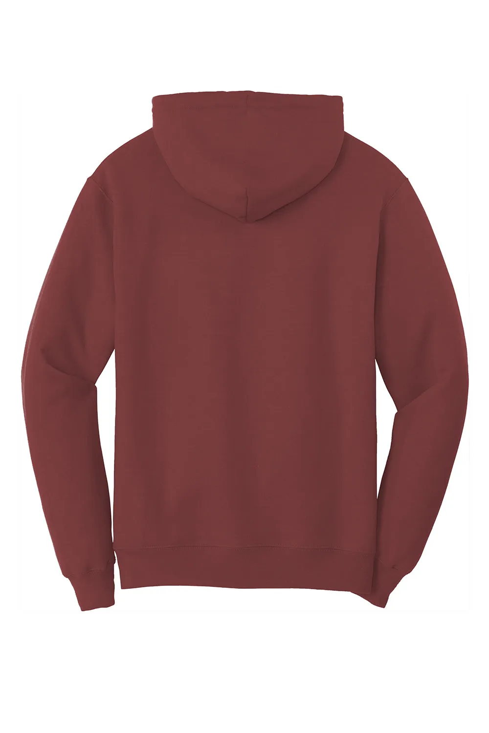 Port & Company Mens Core Pill Resistant Fleece Hooded Sweatshirt Hoodie w/ Pouch Pocket - Maroon