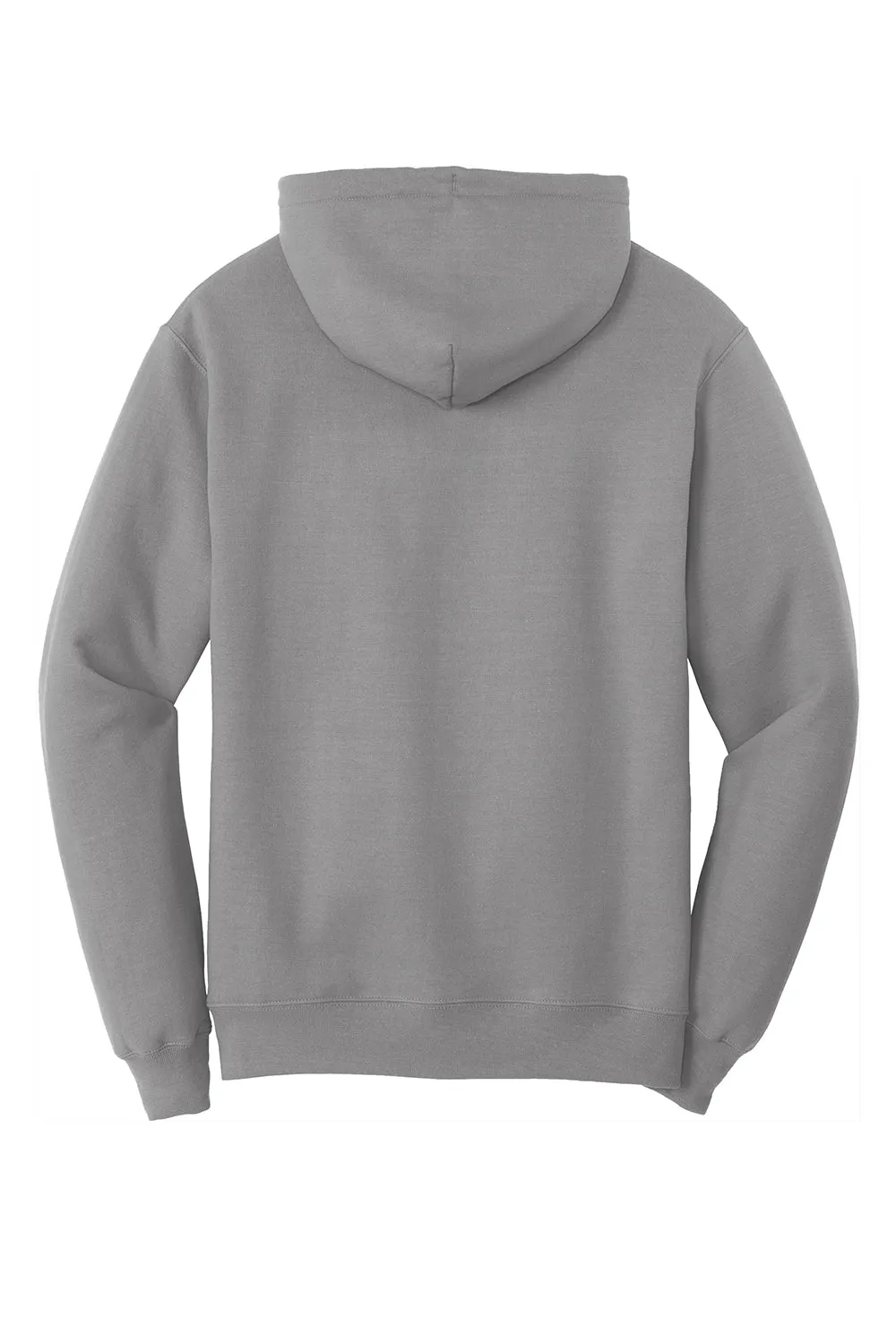 Port & Company Mens Core Pill Resistant Fleece Hooded Sweatshirt Hoodie w/ Pouch Pocket - Medium Grey