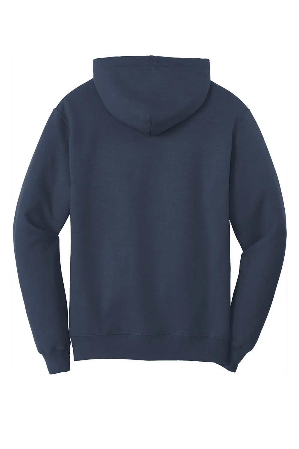 Port & Company Mens Core Pill Resistant Fleece Hooded Sweatshirt Hoodie w/ Pouch Pocket - Navy Blue