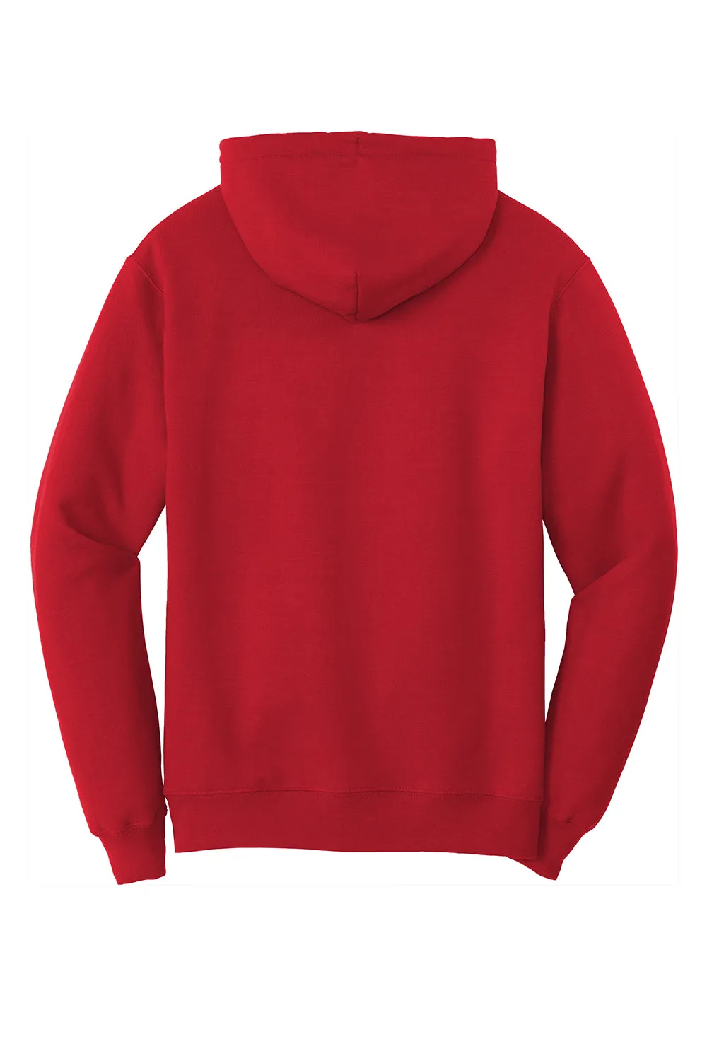 Port & Company Mens Core Pill Resistant Fleece Hooded Sweatshirt Hoodie w/ Pouch Pocket - Red