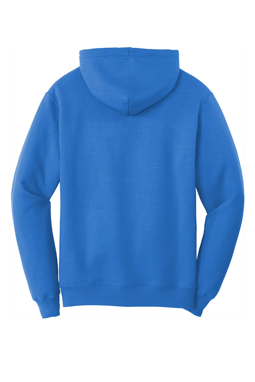 Port & Company Mens Core Pill Resistant Fleece Hooded Sweatshirt Hoodie w/ Pouch Pocket - Royal Blue