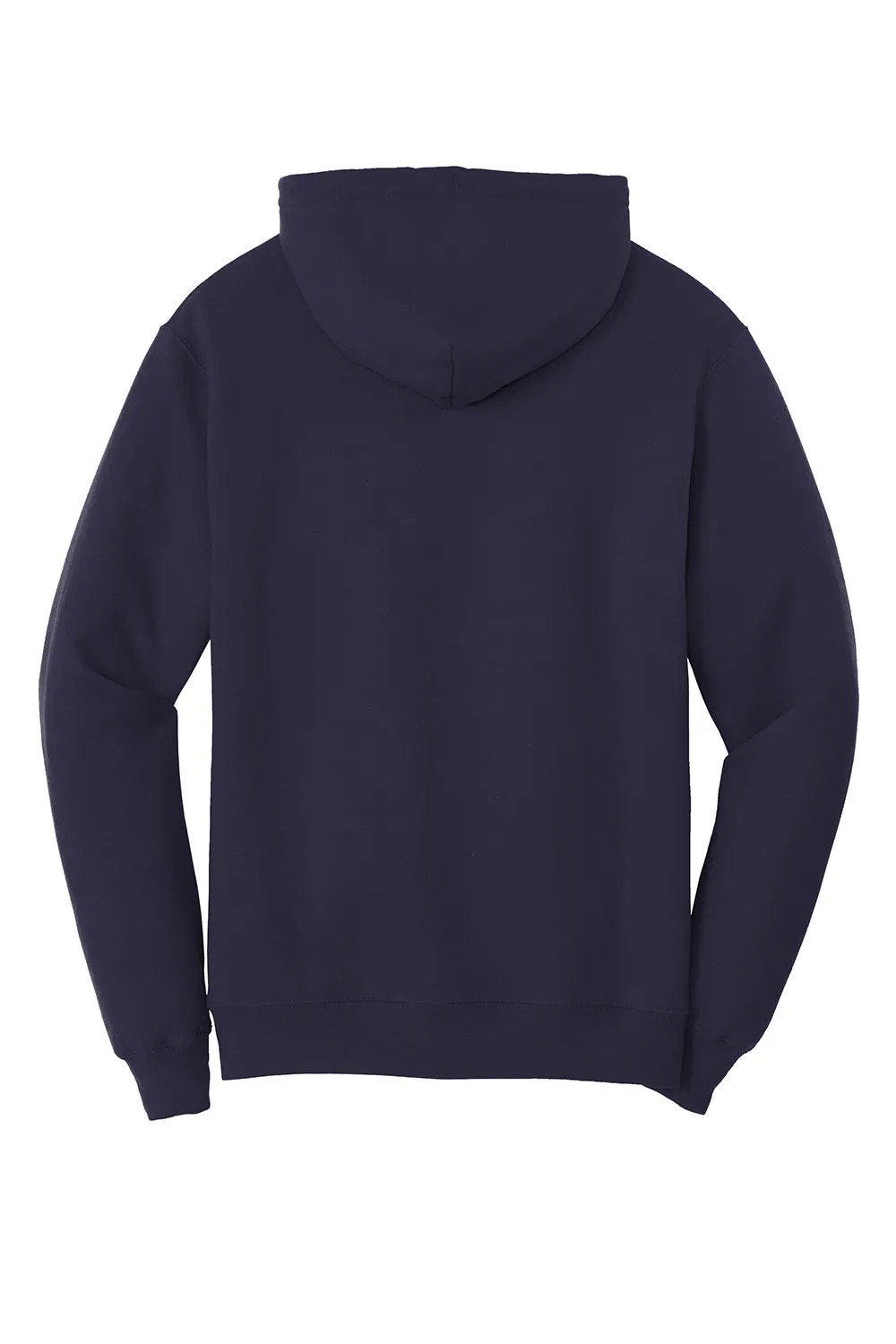 Port & Company Mens Core Pill Resistant Fleece Hooded Sweatshirt Hoodie w/ Pouch Pocket - True Navy Blue