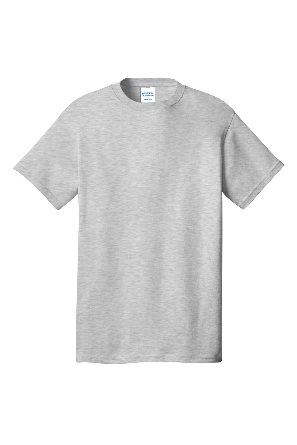 Port & Company Mens Core Short Sleeve Crewneck T-Shirt - Ash Grey