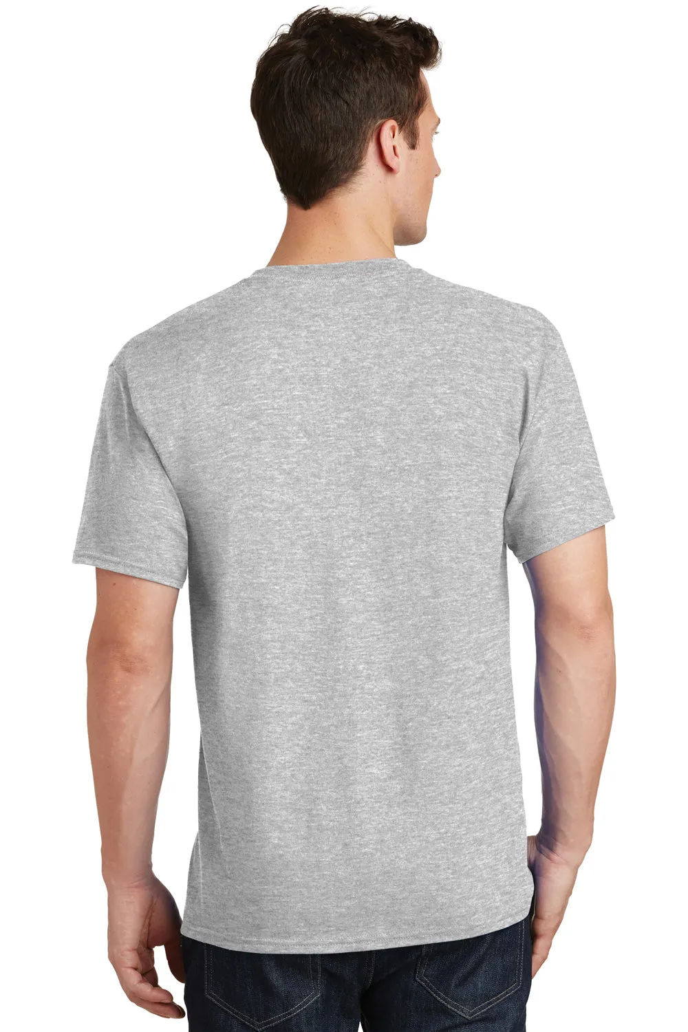 Port & Company Mens Core Short Sleeve Crewneck T-Shirt - Ash Grey