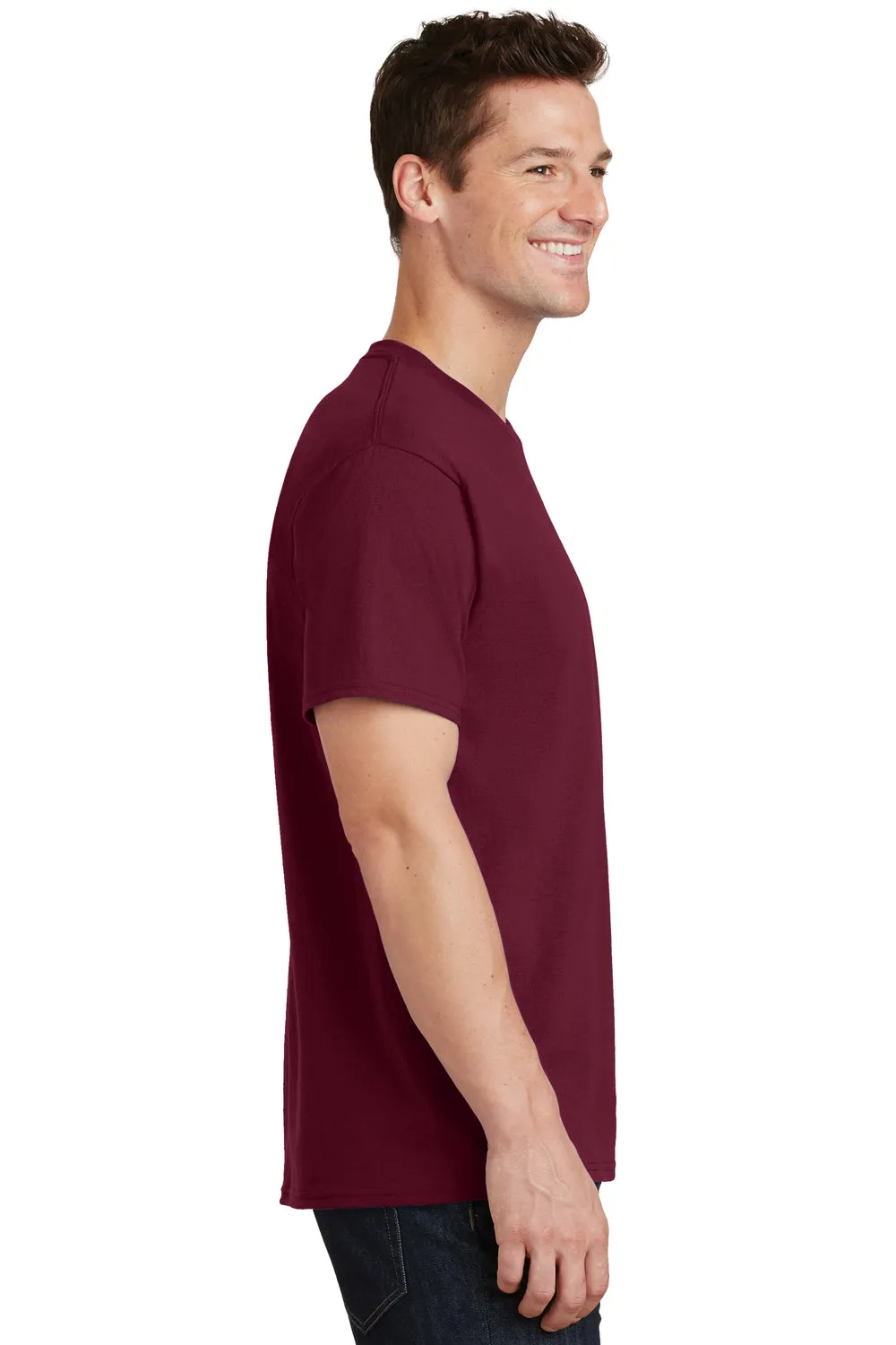 Port & Company Mens Core Short Sleeve Crewneck T-Shirt - Cardinal Red
